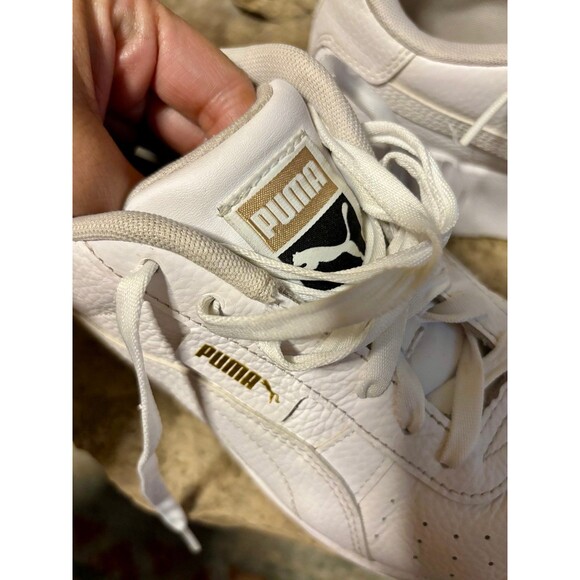 PUMA Cali Wedge Platform White Leather Sneakers Trainers Shoes 373438_01 W’s 9.5 - Picture 8 of 8